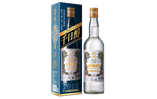 0.6L-58%千日醇金門高粱酒   0.6L-58% Kinmen 1000-Day Aged Kaoliang Liquor (Bottled 2015)