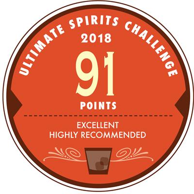 2018終極烈酒挑戰賽2018 Ultimate Spirits Challenge－卓越，高度推薦Excellent, Highly Recommended