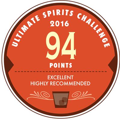 2016終極烈酒挑戰賽2016 Ultimate Spirits Challenge－94分：卓越，高度推薦94: Excellent,Highly Recommended