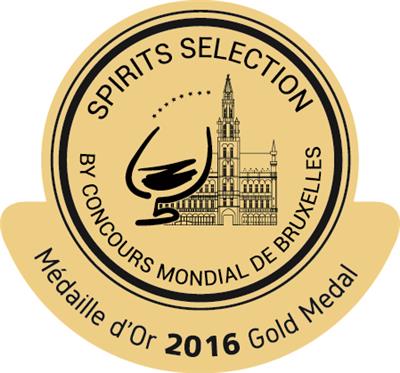 2016布魯塞爾世界烈酒競賽2016 Spirits Selection－金獎Gold Medal