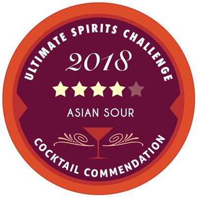 2018終極烈酒挑戰賽2018 Ultimate Spirits Challenge－調酒推薦4顆星Cocktail Recommendation:Asian Sour: 4 Stars, Very Delicious