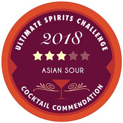 2018終極烈酒挑戰賽2018 Ultimate Spirits Challenge－調酒推薦3.5顆星Cocktail Recommendation:Asian Sour: 3½ Stars, Very Delicious