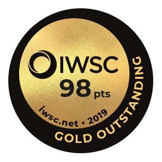 2019英國國際葡萄酒暨烈酒競賽2019 International Wine & Spirit Competition－特等金牌Gold Outstanding 98分