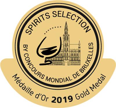 2019比利時布魯塞爾世界烈酒競賽2019 Spirits Selection by Concours Mondial de Bruxelles－金牌Gold Medal