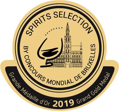 2019比利時布魯塞爾世界烈酒競賽　2019 Spirits Selection by Concours Mondial de Bruxelles－特金牌Grand Gold Medal